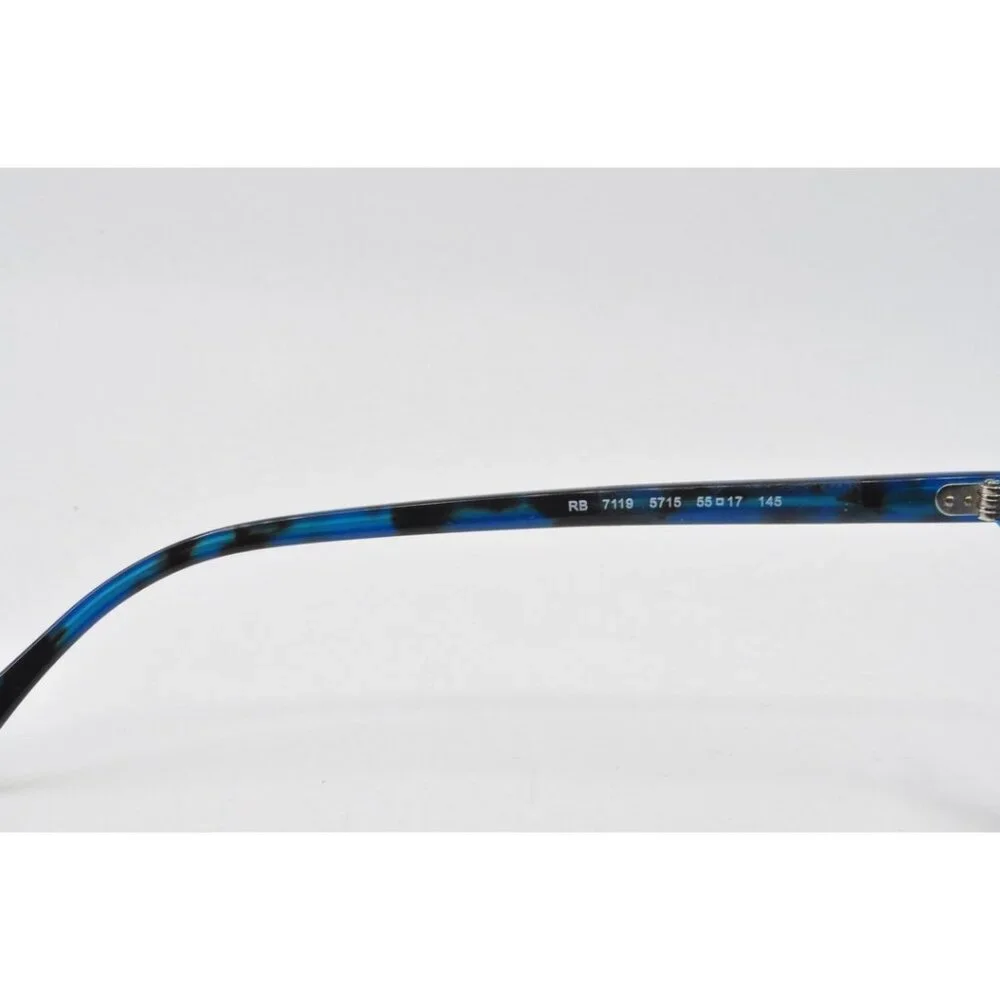 RAYBAN Unisex Eyeglasses RX7119-5715 Light Brown On Havana Blue 53-17-145